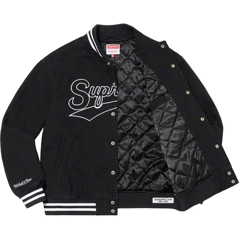 Supreme®/Mitchell & Ness® Doughboy Twill Varsity Jacket - Supreme