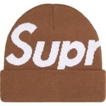 Supreme Big Logo Beanie (FW22) - Brown