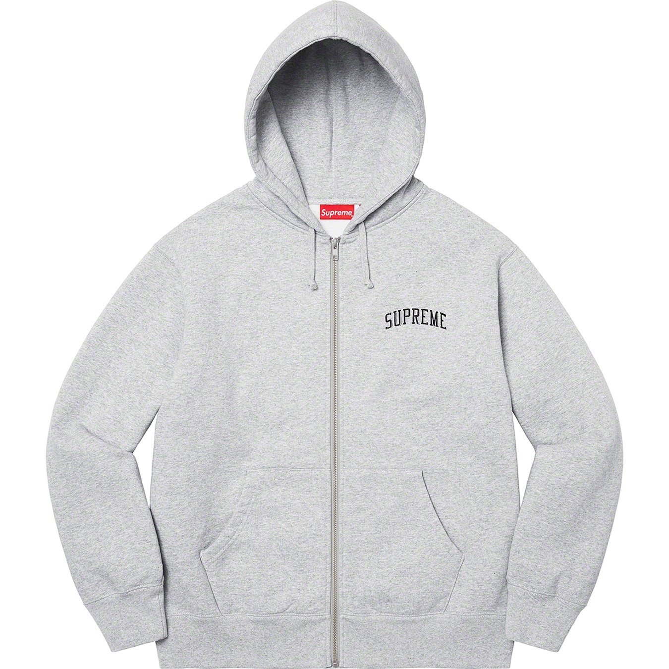 Supreme Doughboy Zip Up Hooded Sweatshirt (FW22) - Heather Grey - $178