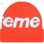 Supreme Big Logo Beanie (FW22) - Orange