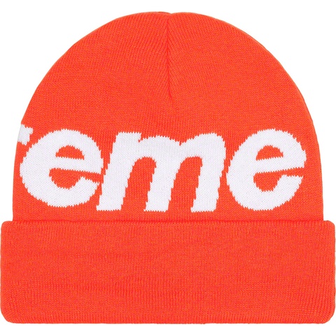Supreme Big Logo Beanie - Orange