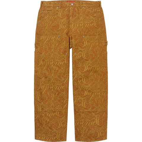 パンツ Supreme ScriptJacquard Double Knee Denim Buy Supreme Script Jacquard Double Knee Denim Painter Pant 'Washed