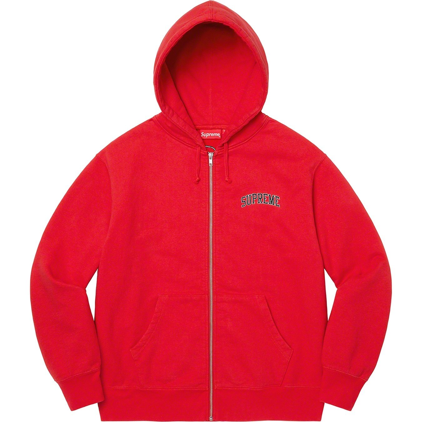 Supreme Doughboy Zip Up Hooded Sweatshirt (FW22) - Red - $178