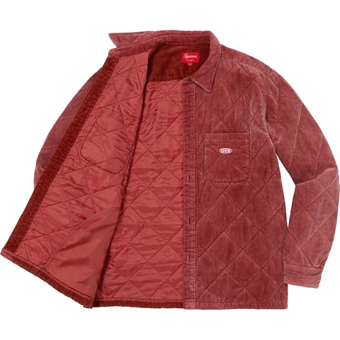 Supreme Quilted Corduroy Shirt - Rust