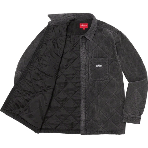 Supreme Quilted Corduroy Shirt - Black