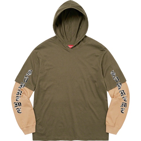 トップス supreme Layered Hooded L/S Top Layered Hooded L/S Top - fall/winter 2022 - Supreme