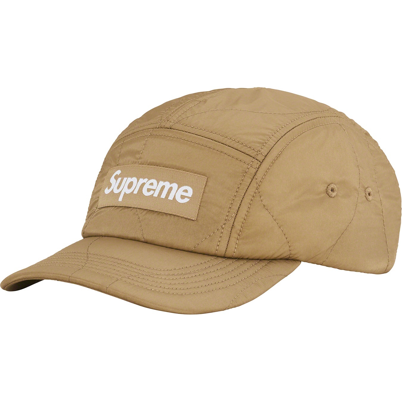 帽子 Supreme Quilting Leather Camp Cap Brown Supreme Quilting Leather Camp Cap Brown