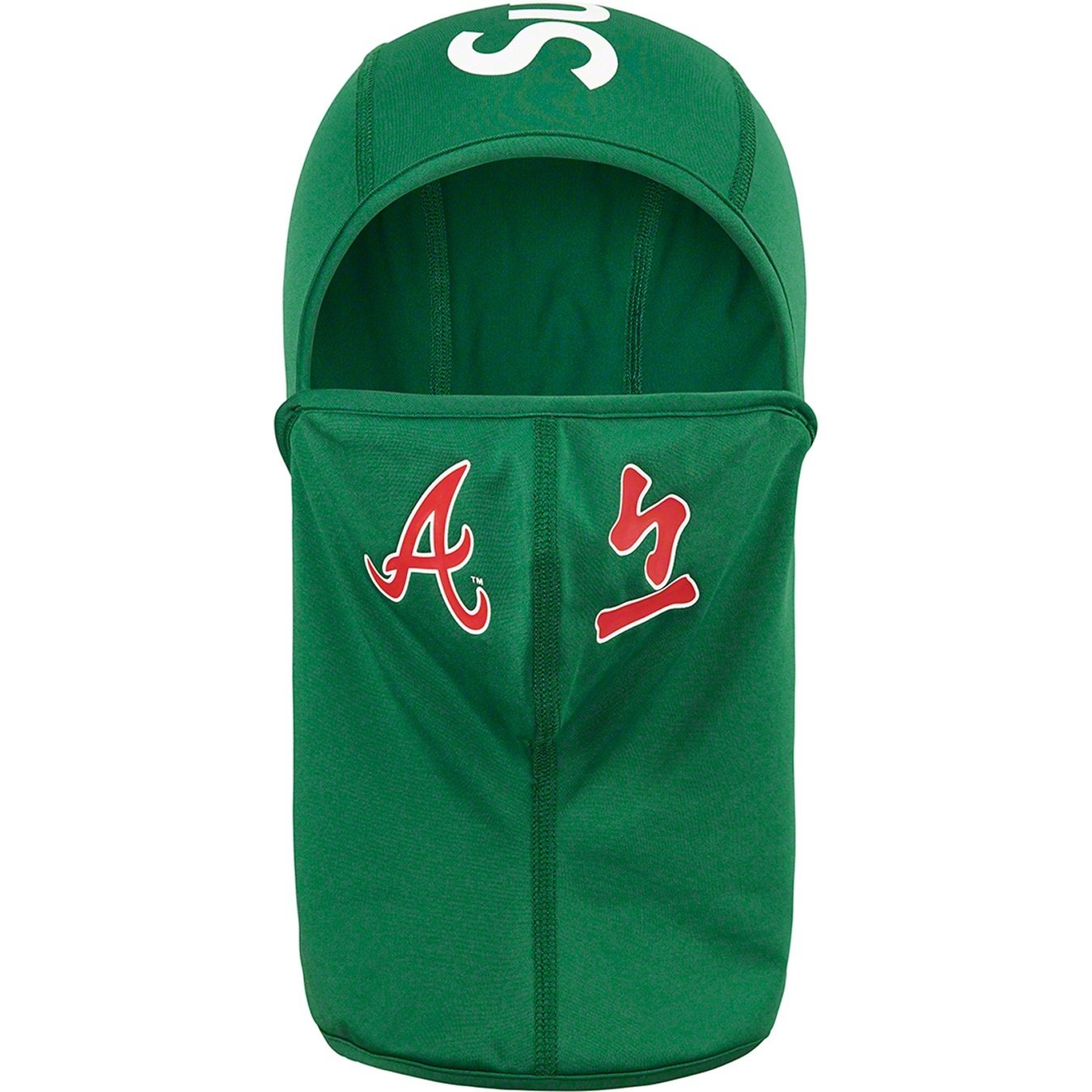 Supreme Supreme MLB Kanji Teams Lightweight Balaclava (FW22) - Light Pine - Braves - $54