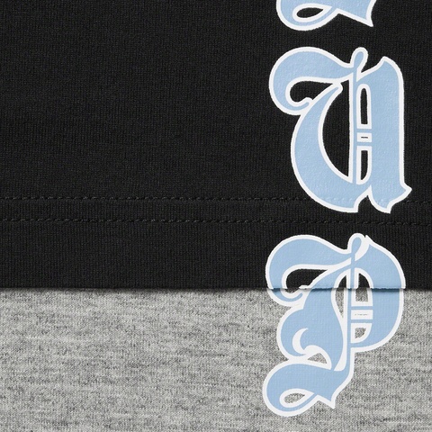 Supreme Layered Hooded L/S Top - Black