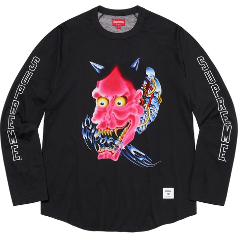 Supreme Demon Raglan L/S Top - Black