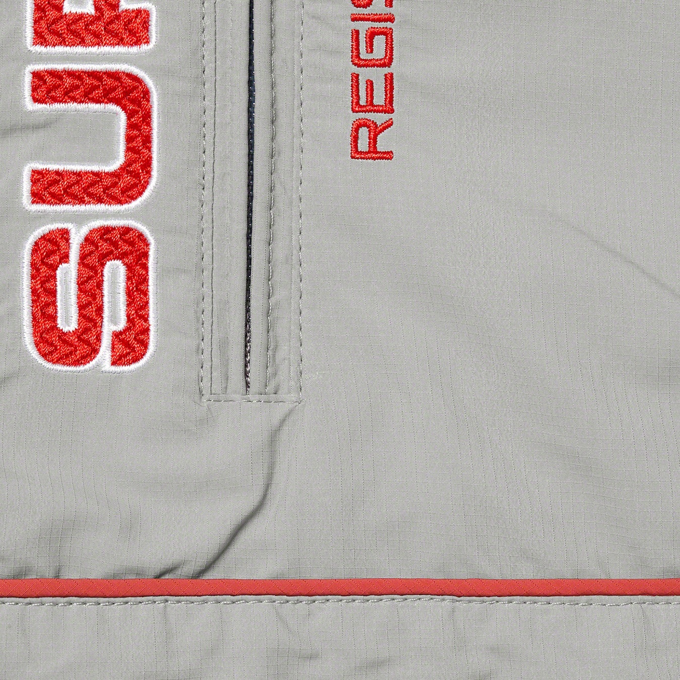 Supreme Paneled Half Zip Pullover (FW22) - Grey - $178