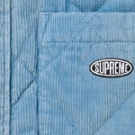 Supreme Quilted Corduroy Shirt (FW22) - Slate Blue