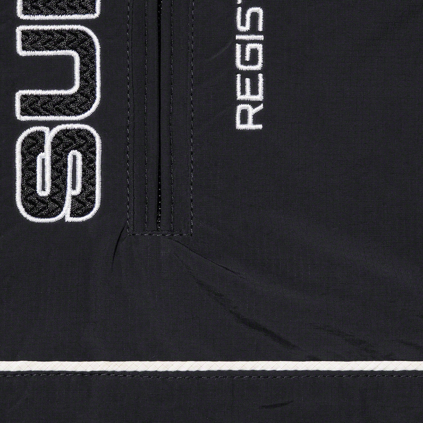 Supreme Paneled Half Zip Pullover (FW22) - Black - $178