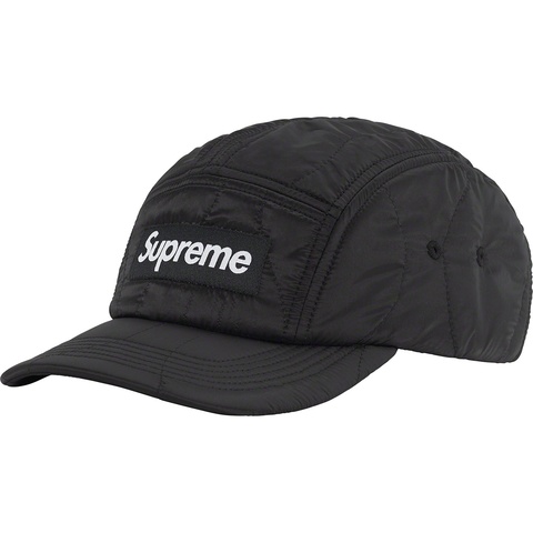 Supreme Quilted Liner Camp Cap - Black