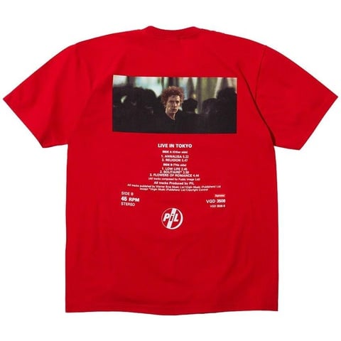 Supreme PiL Live In Tokyo Tee - Colorway