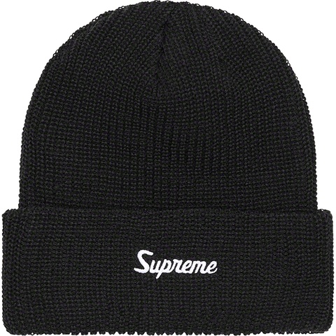 Supreme Loose Gauge Beanie - Black