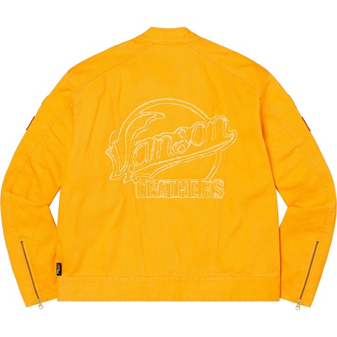 Supreme Supreme®/Vanson Leathers® Cordura® Denim Jacket - Yellow