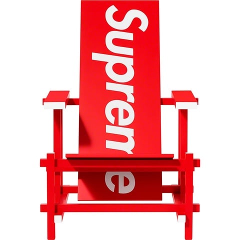 Supreme Supreme®/Gerrit Rietveld Red Blue Chair for Cassina - Red