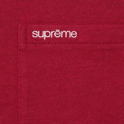 Supreme S/S Pocket Tee - Cardinal