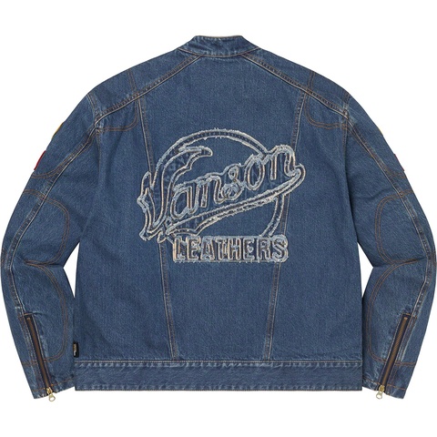Supreme Supreme®/Vanson Leathers® Cordura® Denim Jacket - Blue