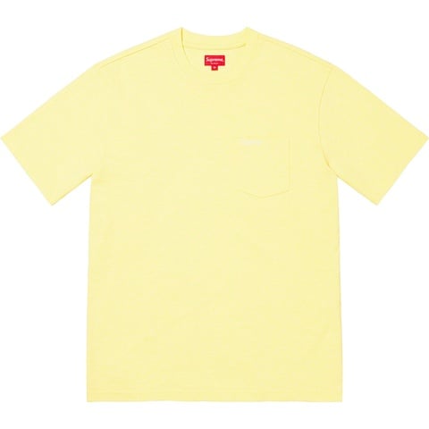Supreme S/S Pocket Tee - Pale Yellow
