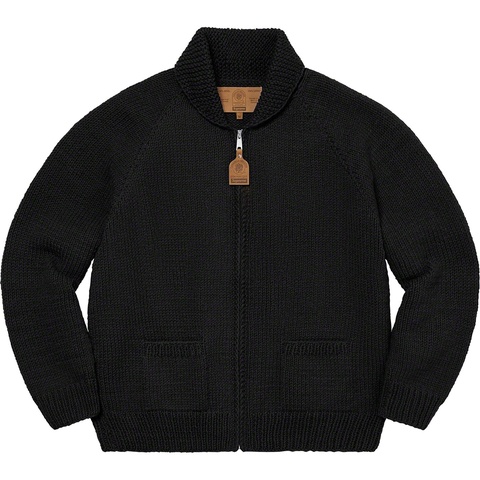 Supreme Box Logo Cowichan Sweater - Black