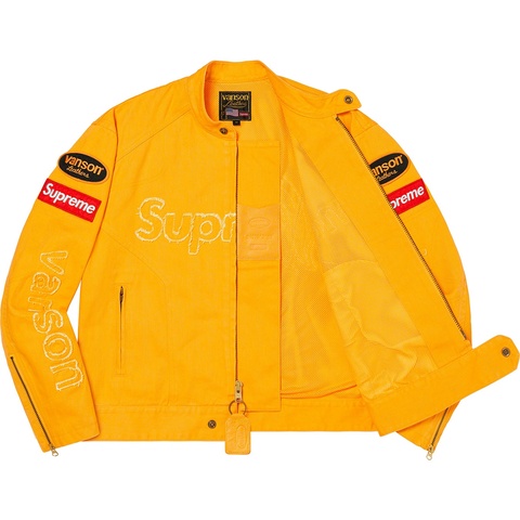 Supreme Supreme®/Vanson Leathers® Cordura® Denim Jacket - Yellow