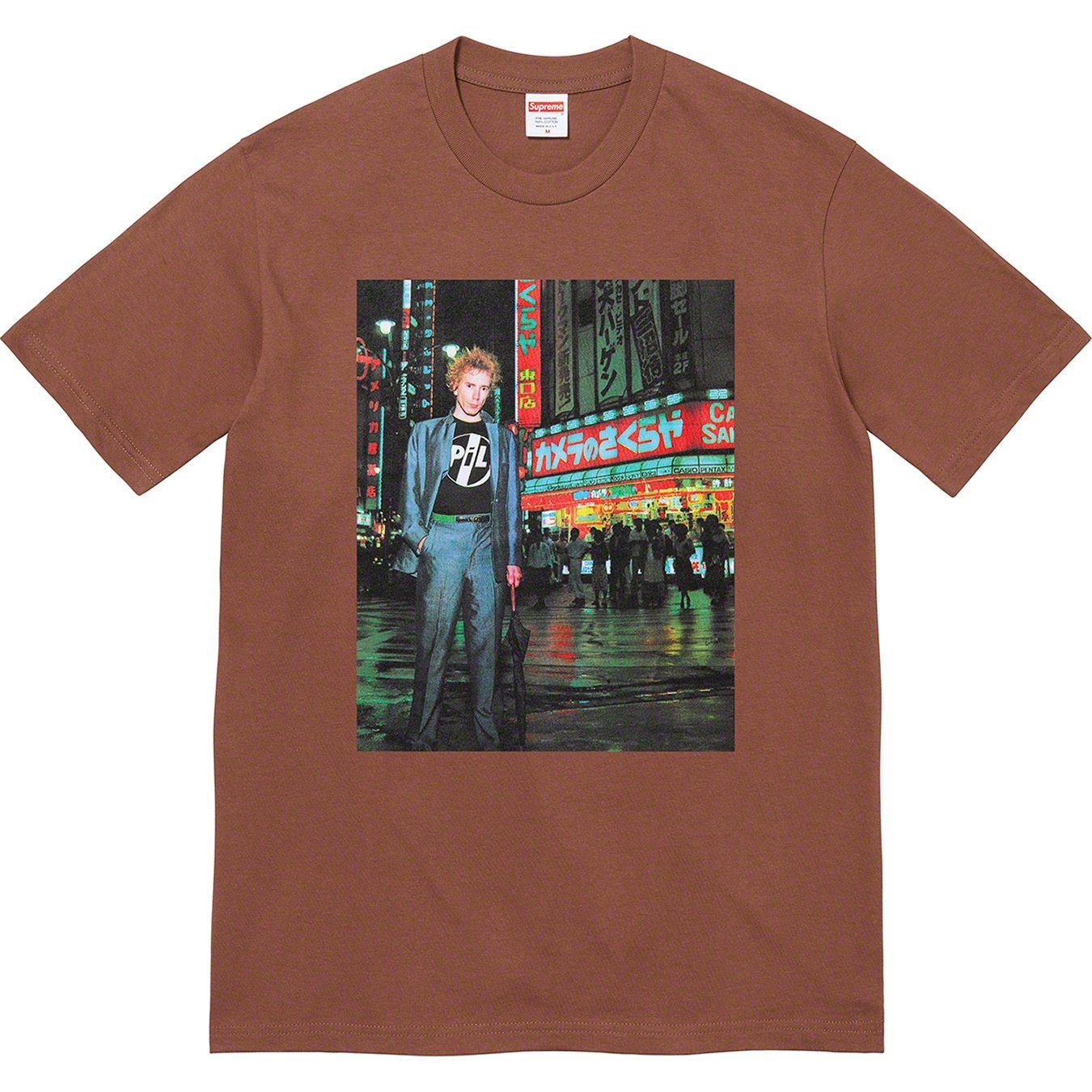 Supreme PiL Live In Tokyo Tee (FW22) - Brown - $48