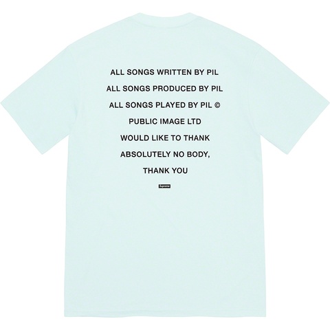 Supreme PiL Tee - Pale Blue