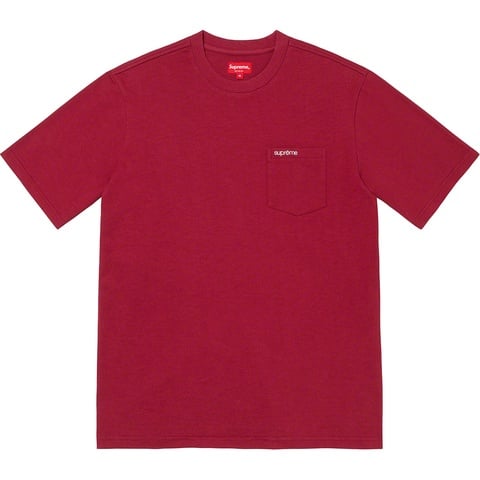 Supreme S/S Pocket Tee - Cardinal