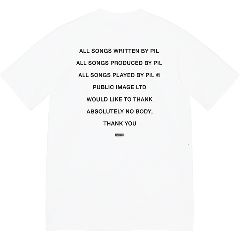Supreme PiL Tee - White