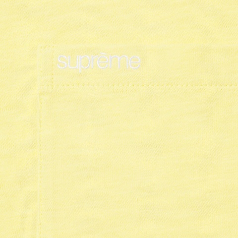 Supreme S/S Pocket Tee - Pale Yellow