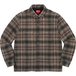 Supreme Shearling Lined Flannel Shirt (FW22) - Black