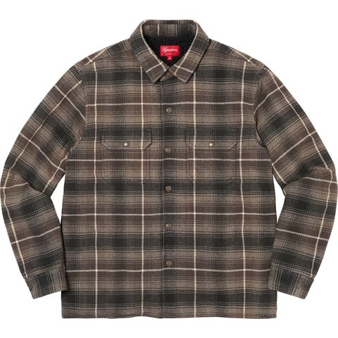 ジャケット・アウター Supreme 22AW ShearlingLined FlannelSHIRT Shearling Lined Flannel Shirt - fall/winter 2022 - Supreme