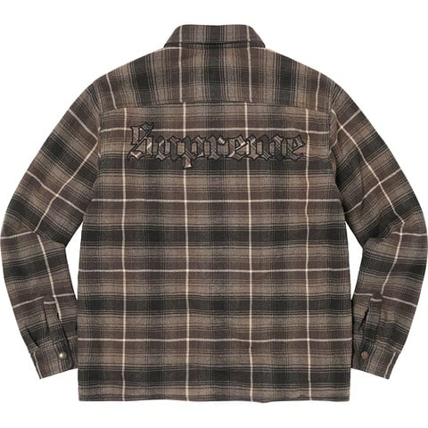 トップス Supreme Shearling Lined Flannel Shirt Shearling Lined Flannel Shirt - fall/winter 2022 - Supreme