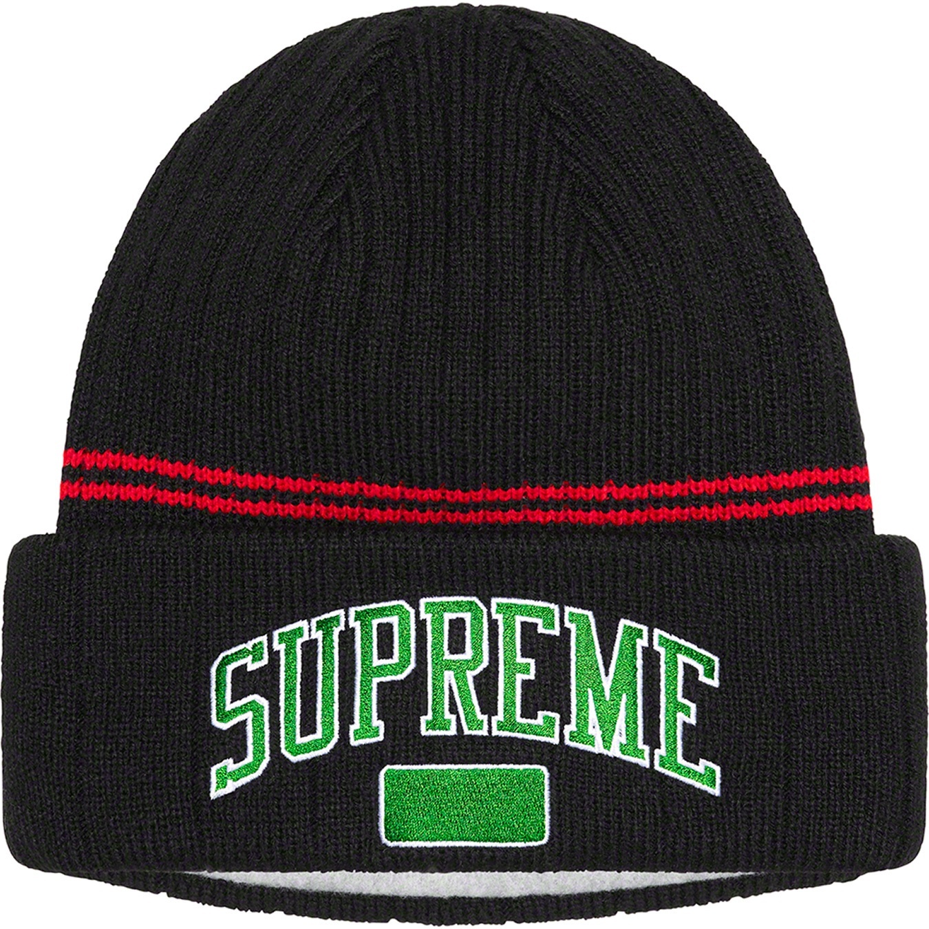 Supreme Fleece Lined Beanie (FW22) - Black - $40