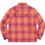 Supreme Shearling Lined Flannel Shirt (FW22) - Orange