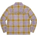 Supreme Shearling Lined Flannel Shirt (FW22) - Olive