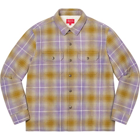 Shearling Lined Flannel Shirt - fall/winter 2022 - Supreme