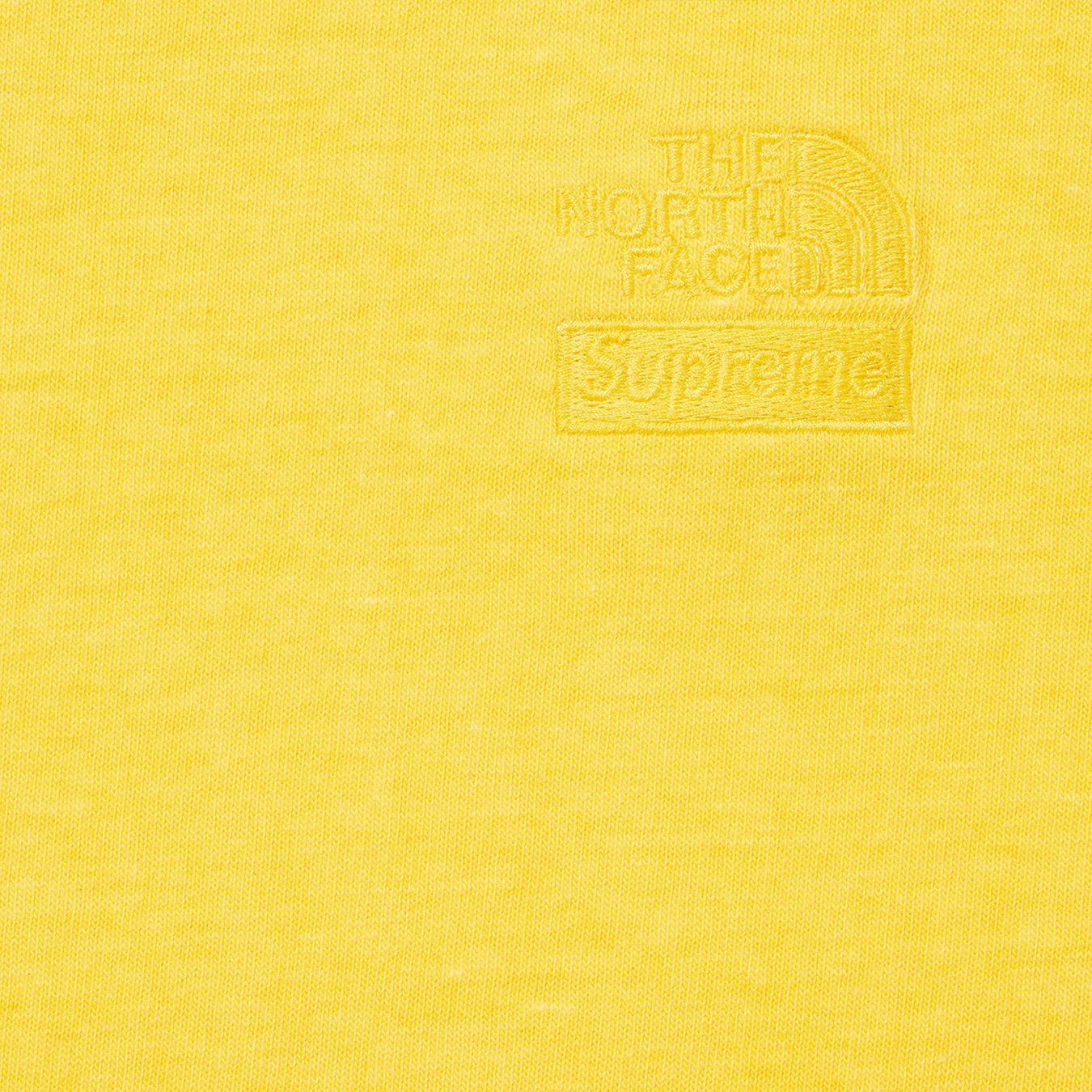 Supreme Supreme The North Face Pigment Printed L S Top (FW22) - Yellow - $68