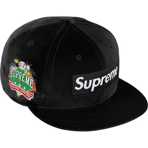 Supreme Velour Box Logo New Era® - Black