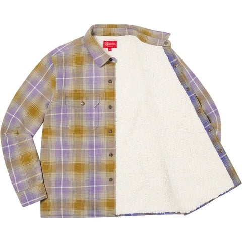 Shearling Lined Flannel Shirt - fall/winter 2022 - Supreme