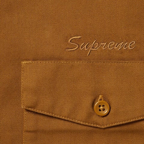 Supreme Raymond Pettibon Work Shirt - Washed Brown