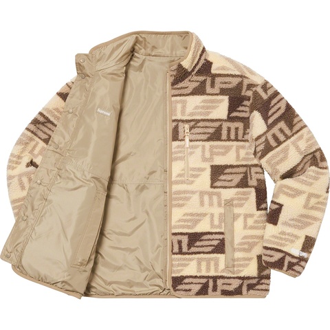 Supreme Geo Reversible WINDSTOPPER® Fleece Jacket - Tan