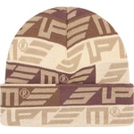 Supreme Geo Beanie (FW22) - Tan