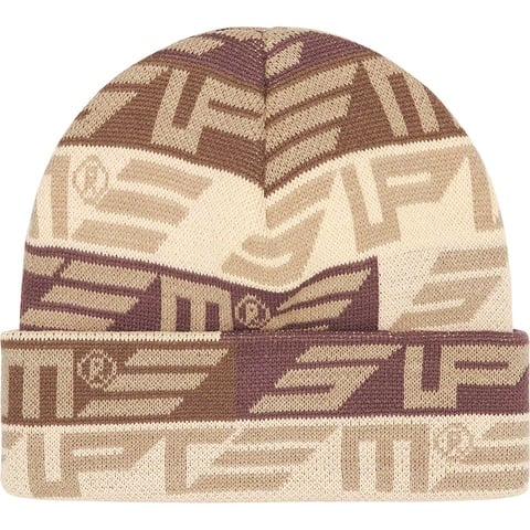 Supreme Geo Beanie - Tan