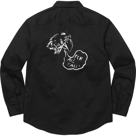 Supreme Raymond Pettibon Work Shirt - Black