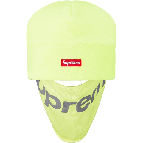 Supreme Polartec® Facemask Beanie - Lime