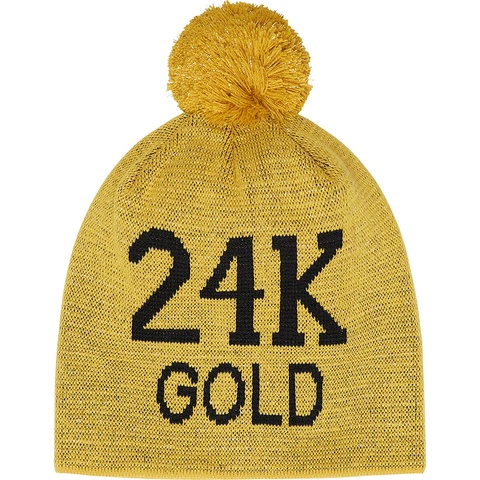 Supreme 24k Gold Cuffless Beanie - Gold
