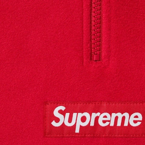 Supreme Polartec® Facemask Half Zip Pullover - Red